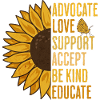 Autism Be Child Sunflower