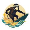 Surfing Monkey