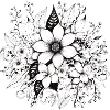 Floral pattern dark