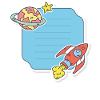 Customizable back-to-school stickers