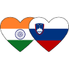 India Slovenia Flag Heart
