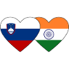 Slovenia India Flag Heart
