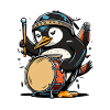 Drummer Penguin
