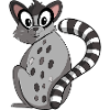 Cute ring-tailed lemur lemur