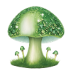 green mushroom