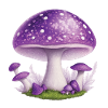 purple mushroom