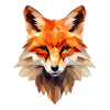 Wildlife Art - Abstract Geometric Fox