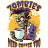 Zombies also need coffee