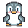 Pingouin pixel art