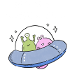 Aliens im Ufo