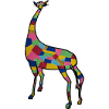 Bunte Giraffe