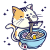 Cat Ramen Anime Japanese Cartoon Manga