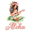 Urlaub Polynesier Strand Ukulele