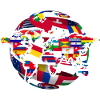 Carte Globe Travel Drapeaux cadeaux