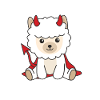Alpaca Happy Halloween Devil Costume