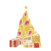 Merry crust Christmas pizza lovers