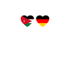 Jordan Germany Heartbeat Flag Jordanians