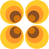 70s Flower Pattern Yellow