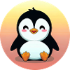Sunset Penguin: Simply cute