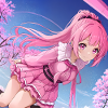 Anime girl with pink hair