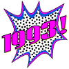 LETTRAGE POP ART MILLÉSIME 1993