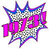 LETTERING POPART YEAR 1973