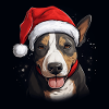 Bull Terrier xmas