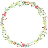 Field flowers wreath boho customizable