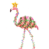 Cute Pink Flamingo Christmas Lights