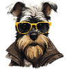 Streetwear Whiskers: miniature schnauzer style