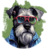Streetwear Whiskers: miniature schnauzer style