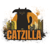 Catzilla. Cat monster