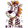Don't panic, zebra!