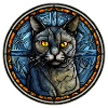 Chartreux Cat Breed Aquarelle Verre