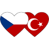 Czech Republic Turkey Flag Heart