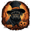 Carlin d’Halloween mignon