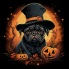 Carlin d’Halloween mignon