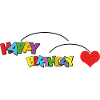 Happy birthday with heart