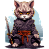 Chat samouraï 2