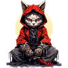 Chat samouraï 3