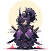 Epic Samurai Girl Anime Design