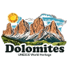 Ricordo Vintage Dolomiti al Tramonto