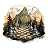 Mountain chessboard