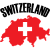 Schweiz Landkarte Schweizer Flagge