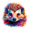 Bunter Igel