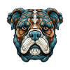 Bulldog Dog Portrait