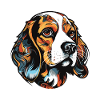 Beagle Hund Portrait