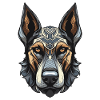 Doberman Dog Portrait