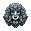 Poodle Dog Portrait