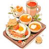 Njut av din frukost - Tecknad frukosttid